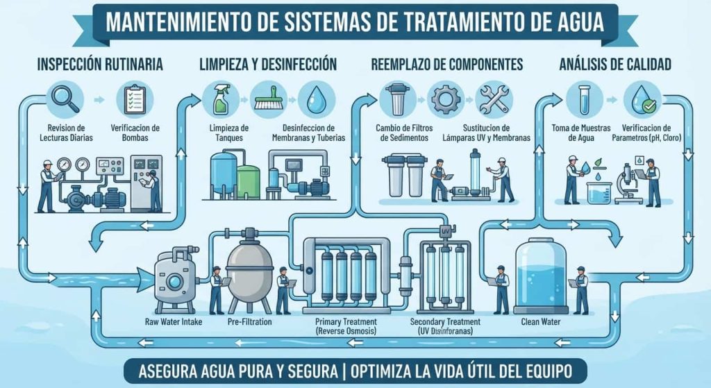 Mantenimiento de sistemas de tratamiento de agua